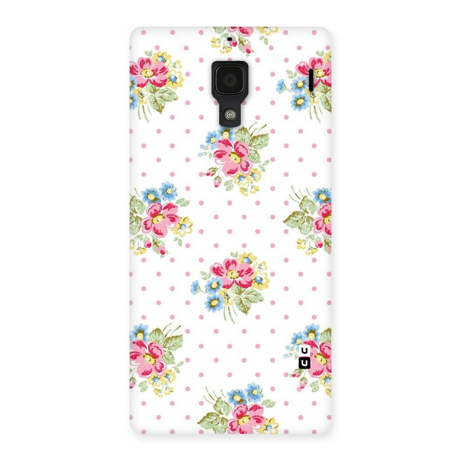 Painted Polka Floral Back Case for Redmi 1S