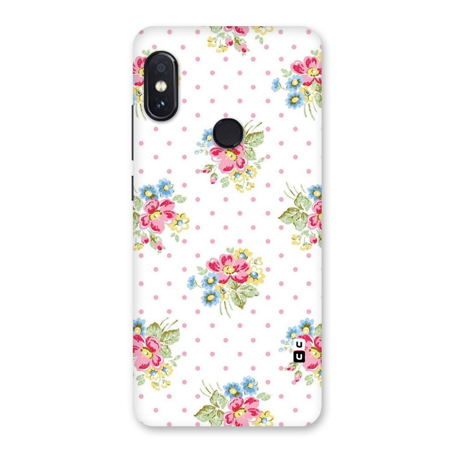 Painted Polka Floral Back Case for Redmi Note 5 Pro
