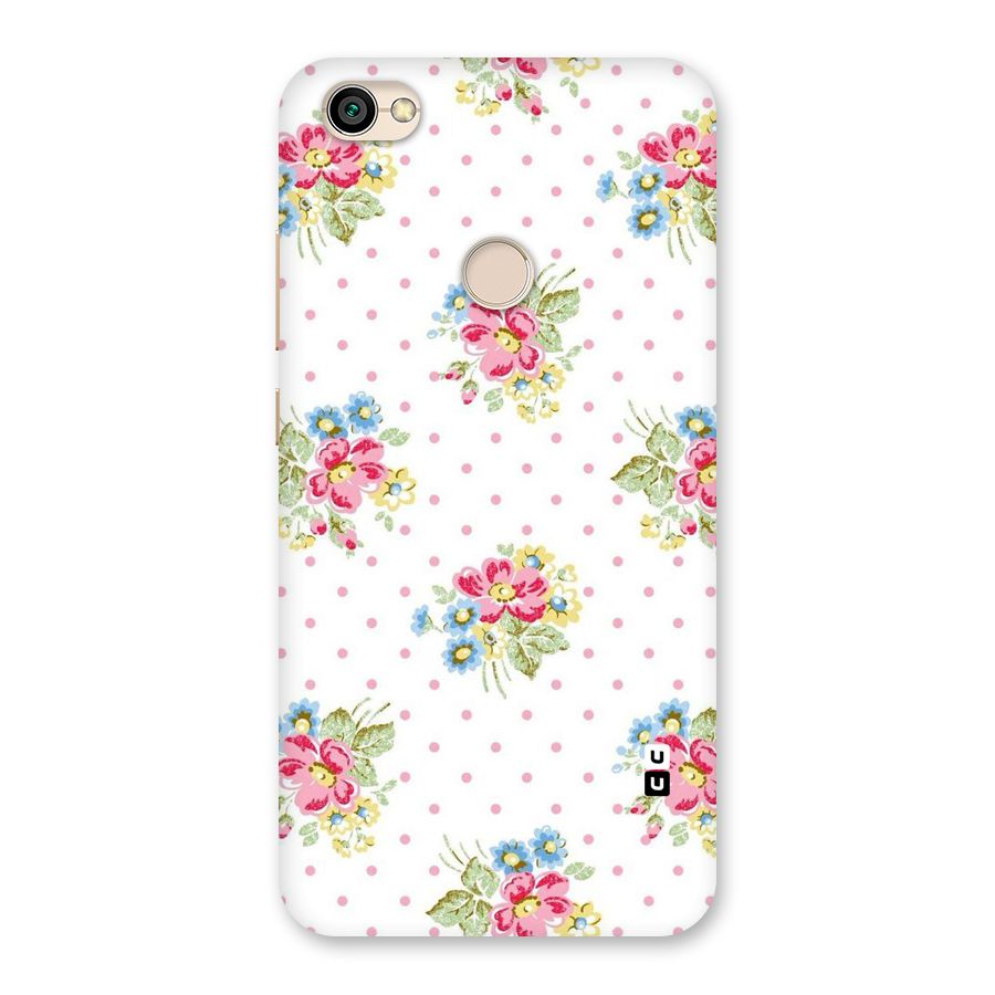 Painted Polka Floral Back Case for Redmi Y1 2017