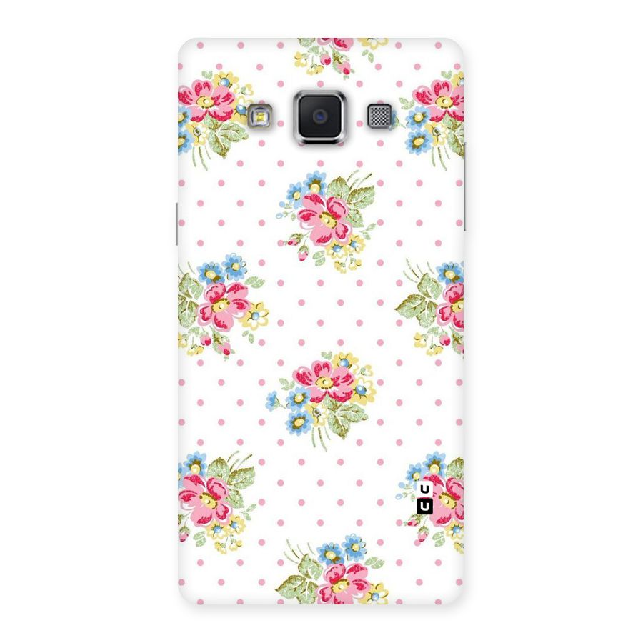 Painted Polka Floral Back Case for Samsung Galaxy A5