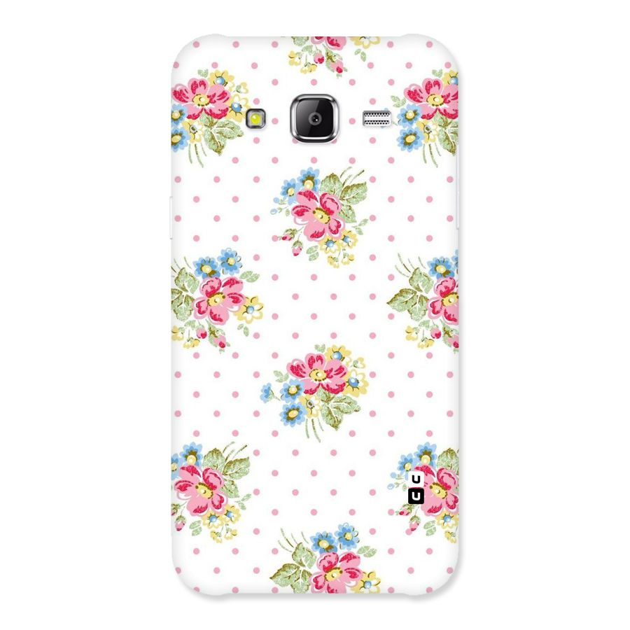 Painted Polka Floral Back Case for Samsung Galaxy J2 Prime