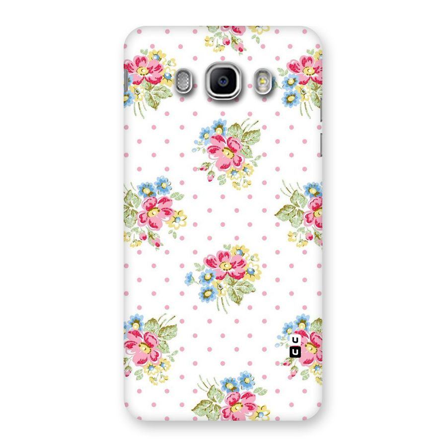 Painted Polka Floral Back Case for Samsung Galaxy J5 2016