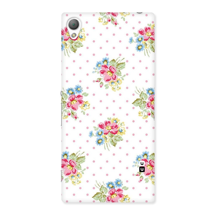 Painted Polka Floral Back Case for Sony Xperia Z3