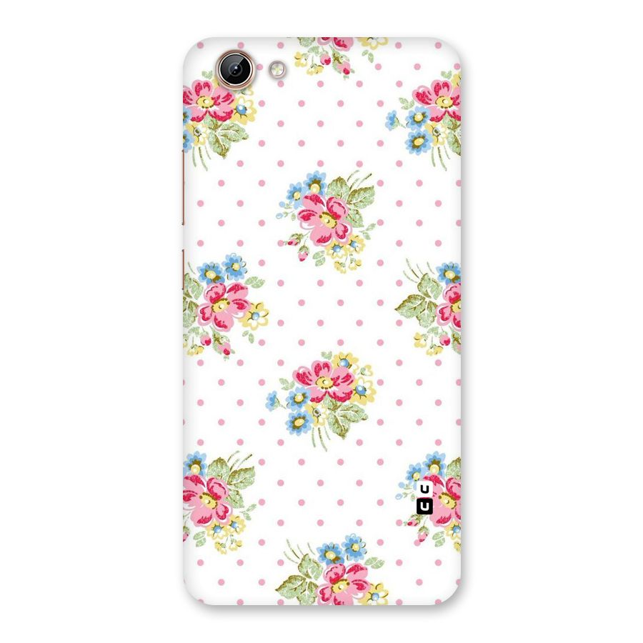 Painted Polka Floral Back Case for Vivo Y71