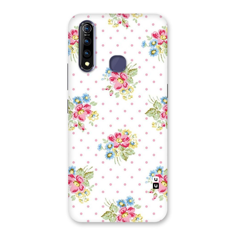 Painted Polka Floral Back Case for Vivo Z1 Pro