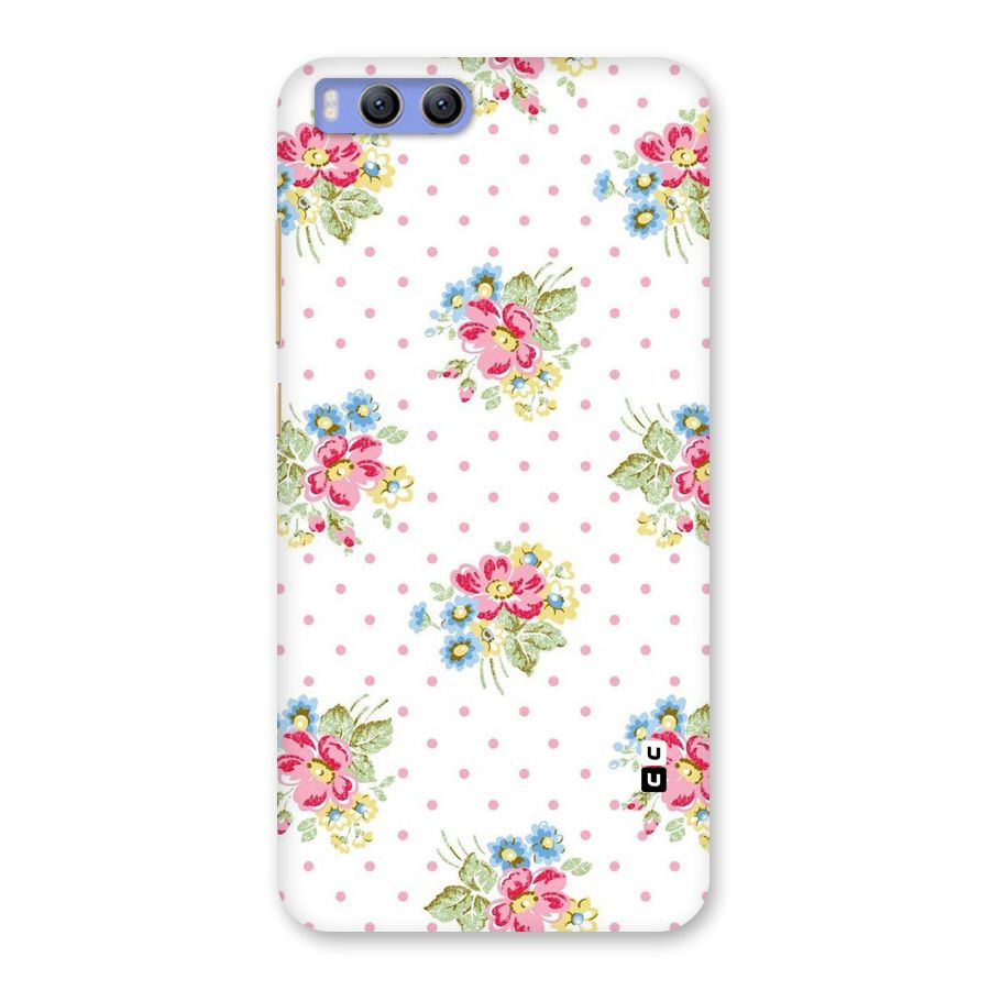 Painted Polka Floral Back Case for Xiaomi Mi 6