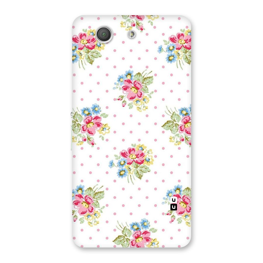 Painted Polka Floral Back Case for Xperia Z3 Compact