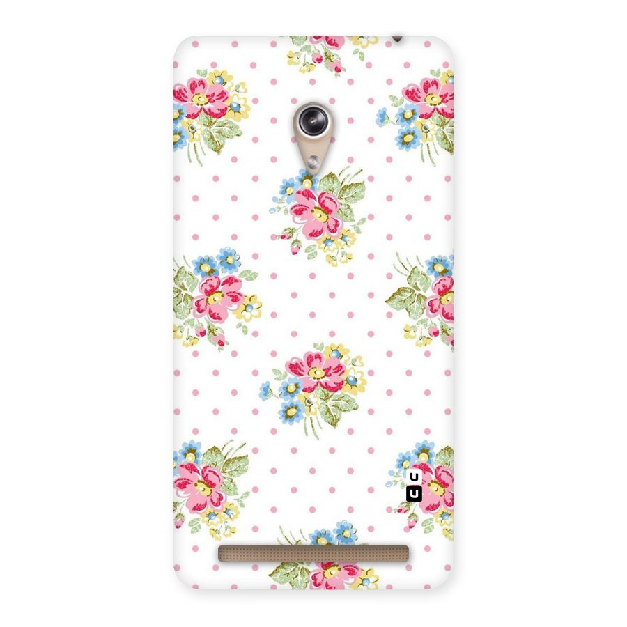 Painted Polka Floral Back Case for Zenfone 6