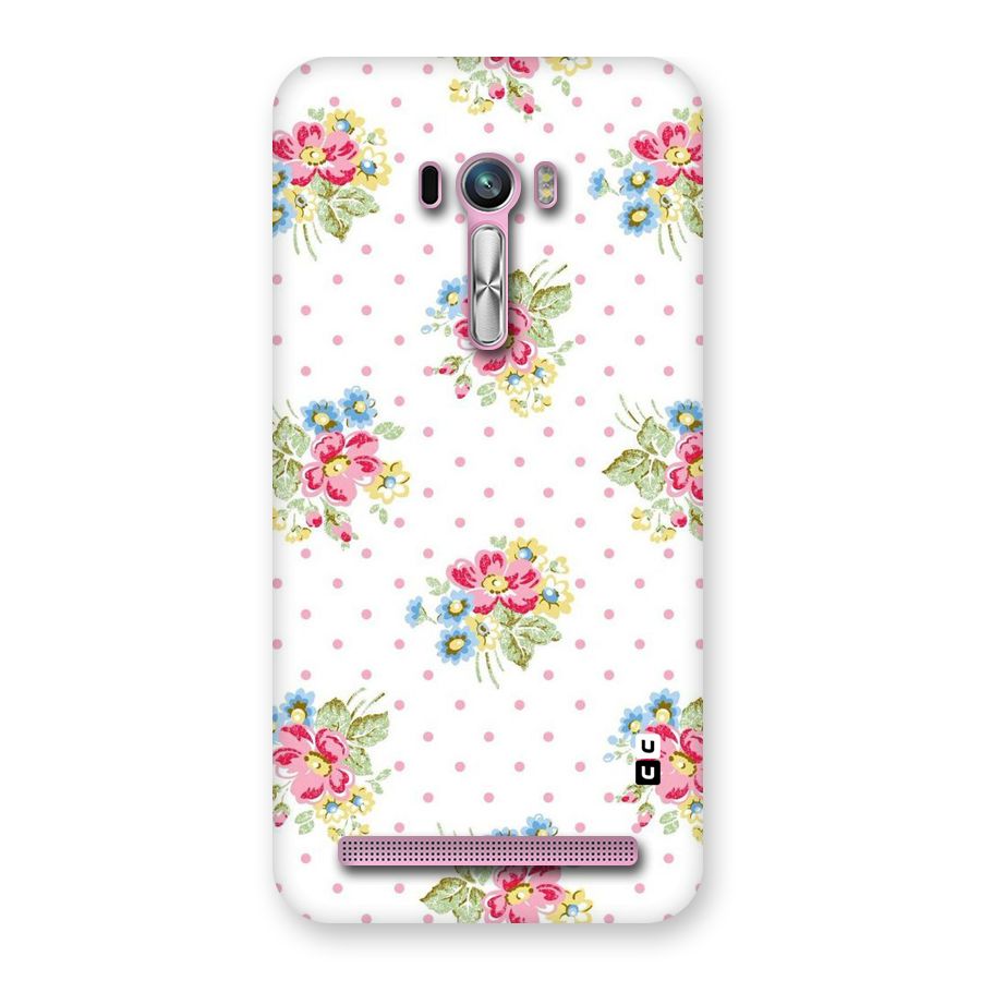 Painted Polka Floral Back Case for Zenfone Selfie