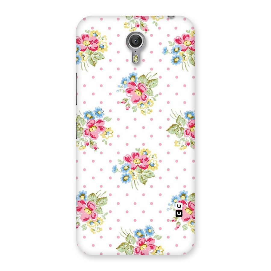 Painted Polka Floral Back Case for Zuk Z1