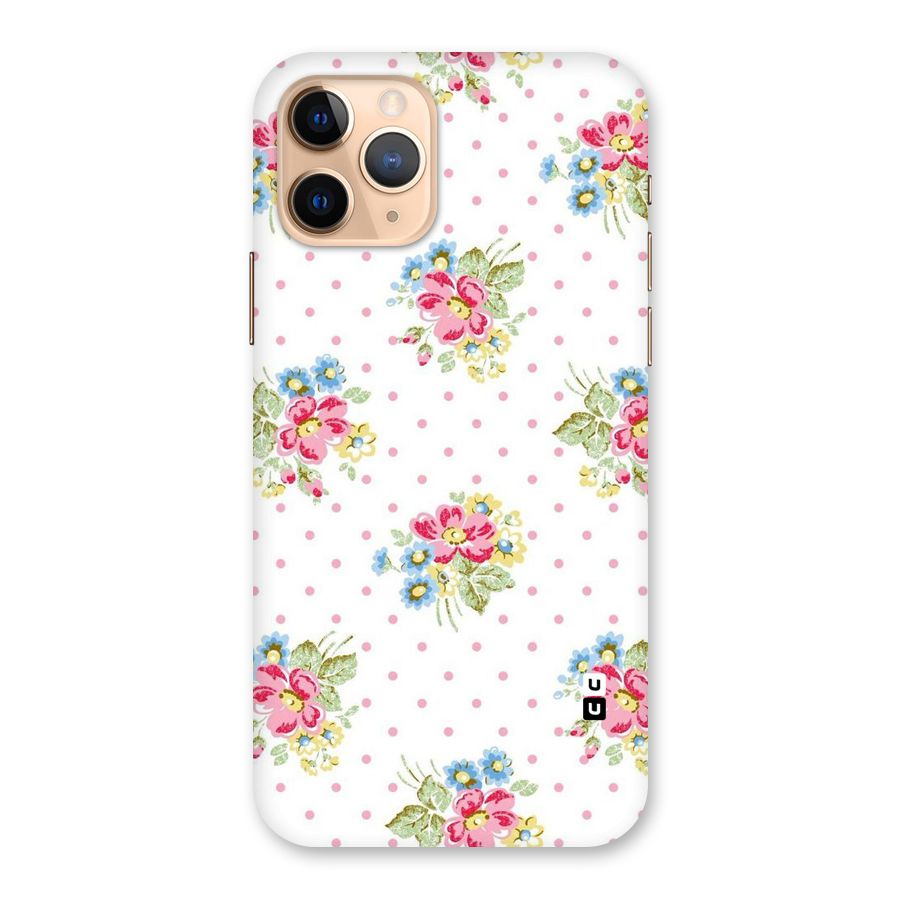 Painted Polka Floral Back Case for iPhone 11 Pro