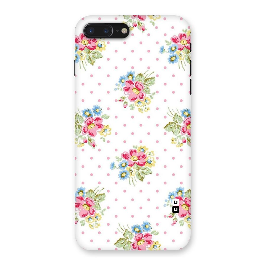 Painted Polka Floral Back Case for iPhone 7 Plus