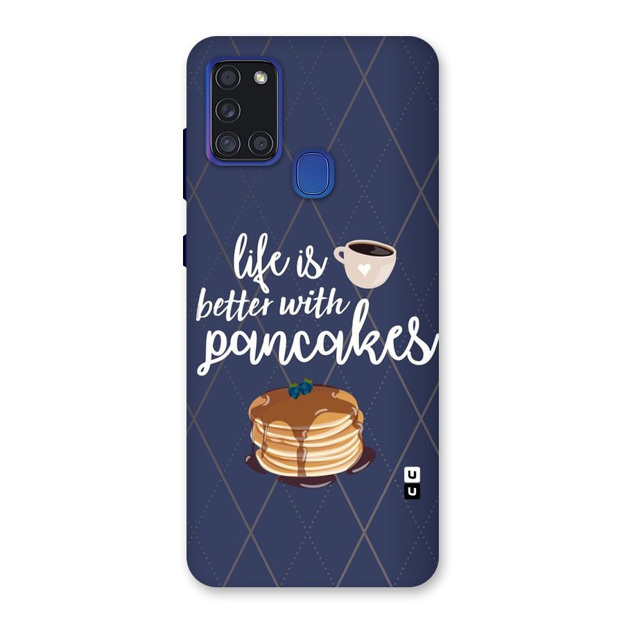 Pancake Life Back Case for Galaxy A21s