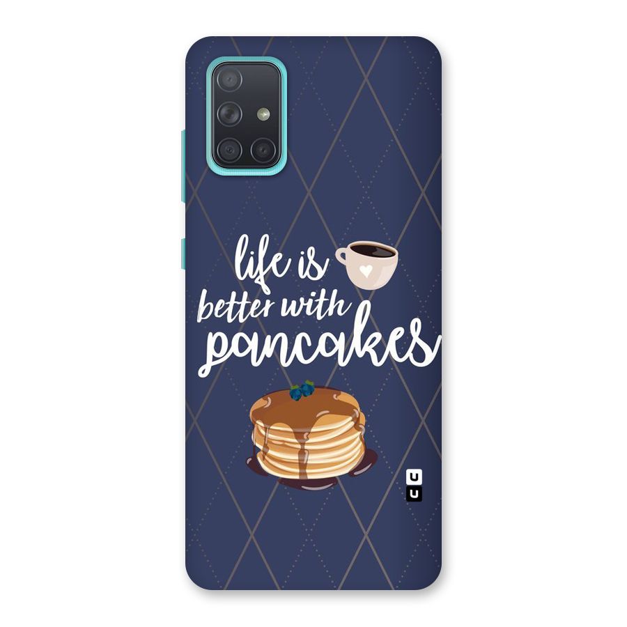Pancake Life Back Case for Galaxy A71