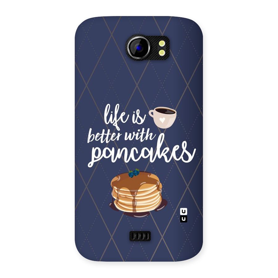 Pancake Life Back Case for Micromax Canvas 2 A110