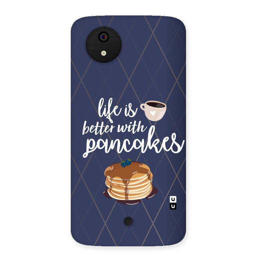 Pancake Life Back Case for Micromax Canvas A1