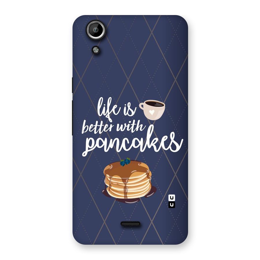 Pancake Life Back Case for Micromax Canvas Selfie Lens Q345