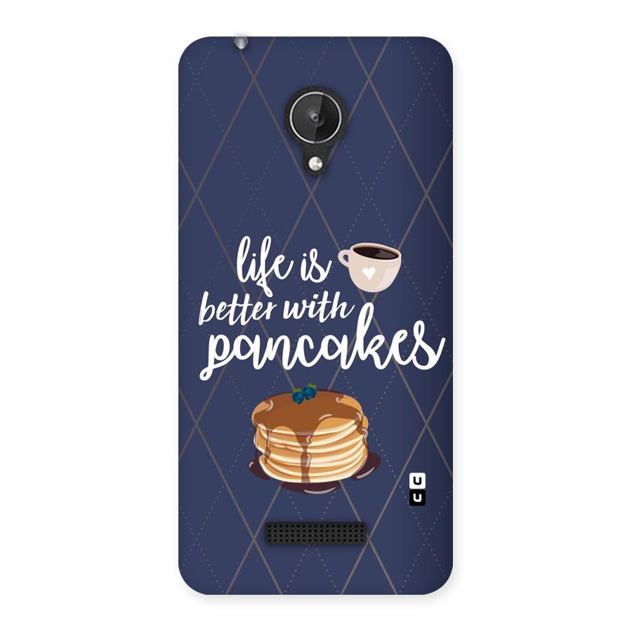Pancake Life Back Case for Micromax Canvas Spark Q380