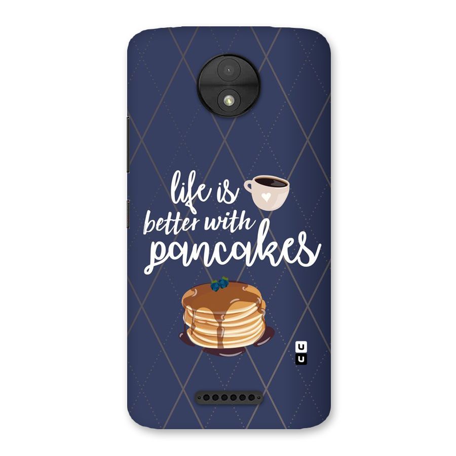 Pancake Life Back Case for Moto C
