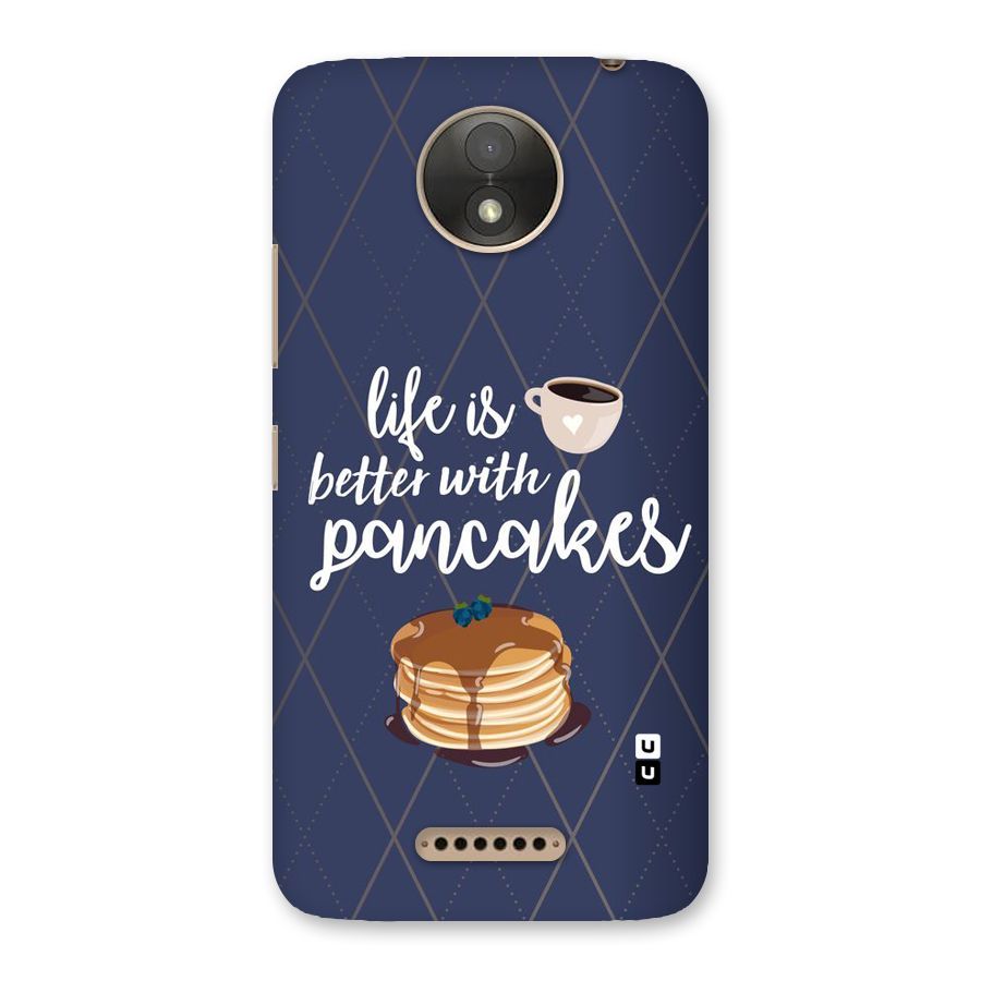 Pancake Life Back Case for Moto C Plus