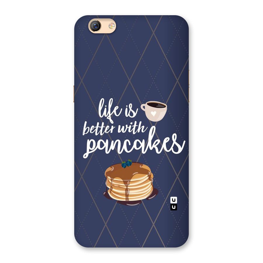 Pancake Life Back Case for Oppo F3 Plus