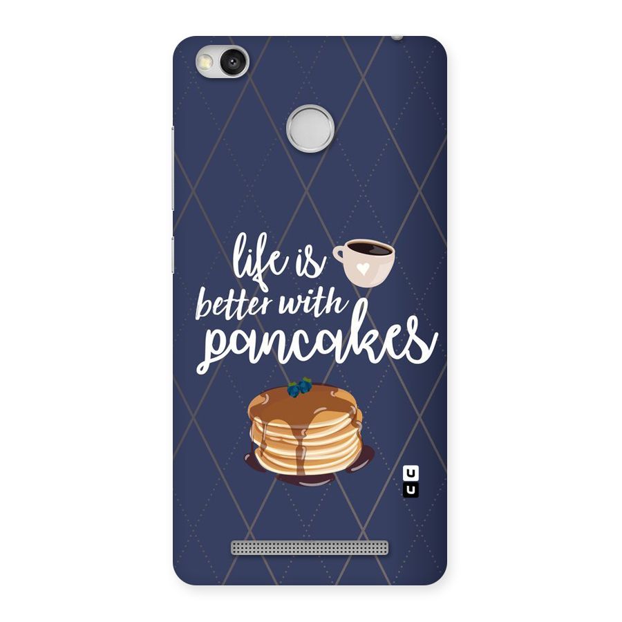 Pancake Life Back Case for Redmi 3S Prime
