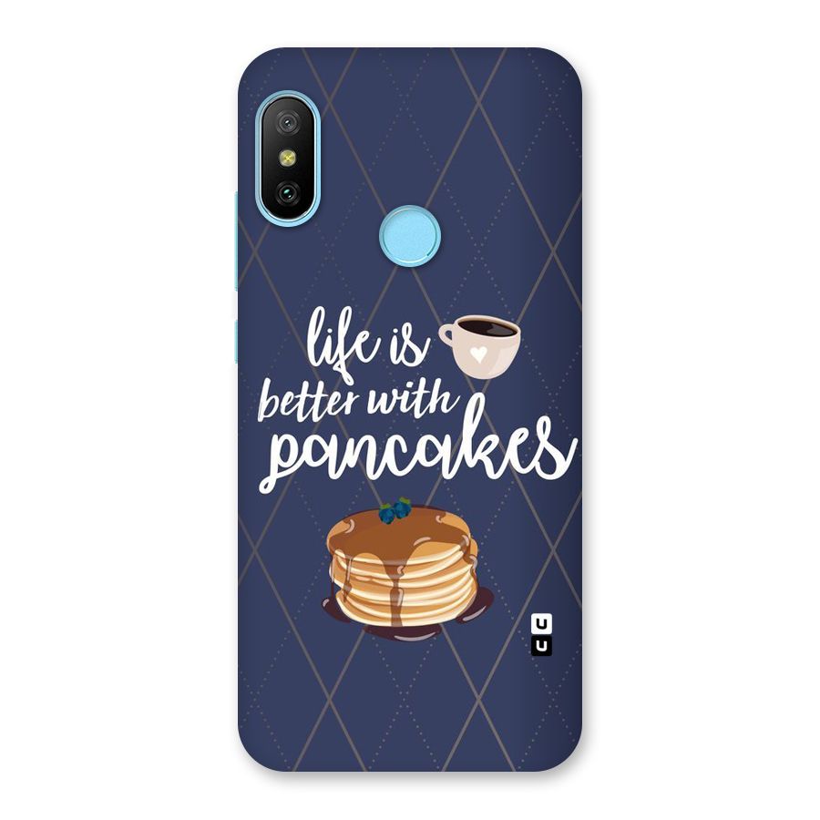 Pancake Life Back Case for Redmi 6 Pro