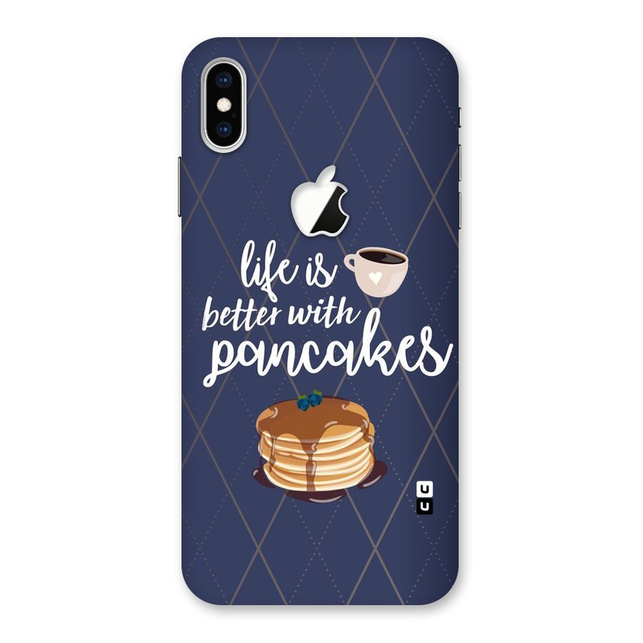 Pancake Life Back Case for iPhone XS Max Apple Cut