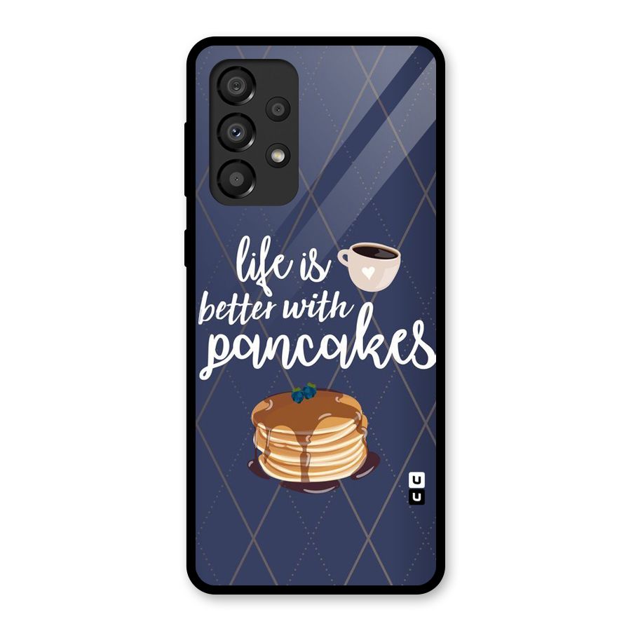Pancake Life Glass Back Case for Galaxy A33 5G