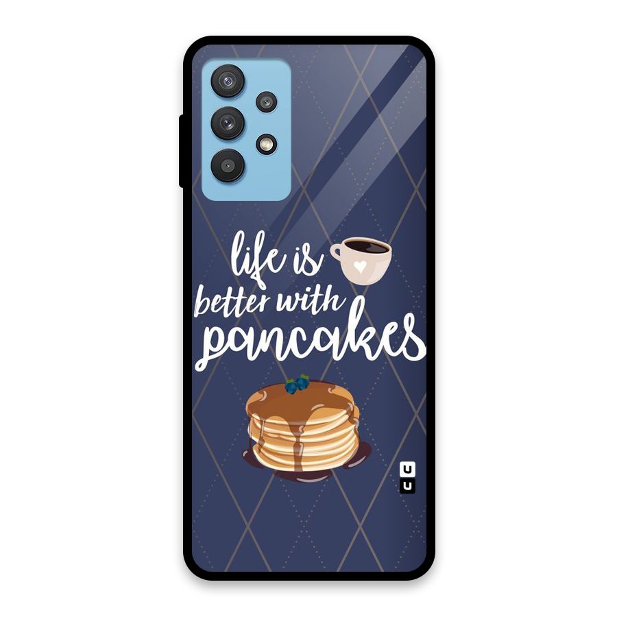 Pancake Life Glass Back Case for Galaxy M32 5G