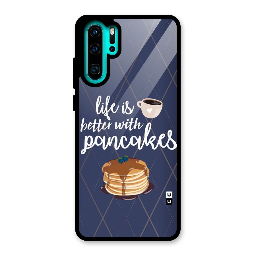 Pancake Life Glass Back Case for Huawei P30 Pro