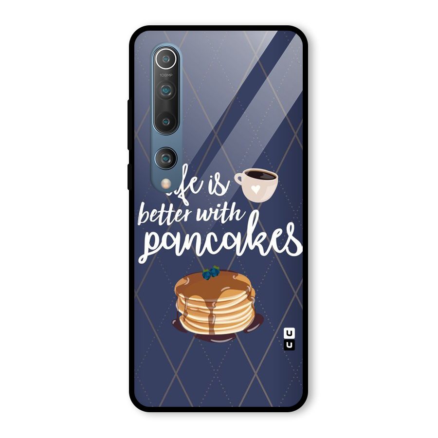 Pancake Life Glass Back Case for Mi 10