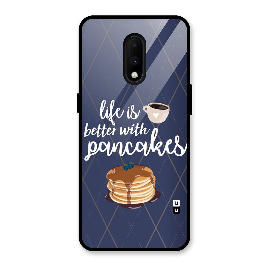 Pancake Life Glass Back Case for OnePlus 7