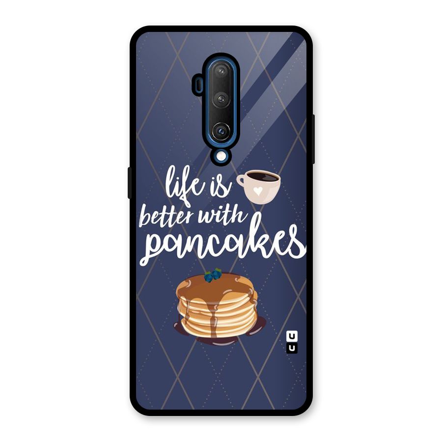 Pancake Life Glass Back Case for OnePlus 7T Pro