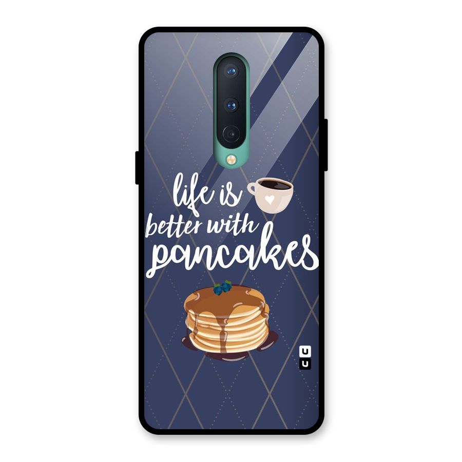 Pancake Life Glass Back Case for OnePlus 8