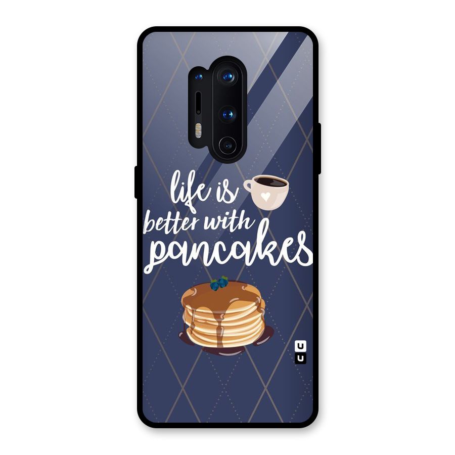 Pancake Life Glass Back Case for OnePlus 8 Pro