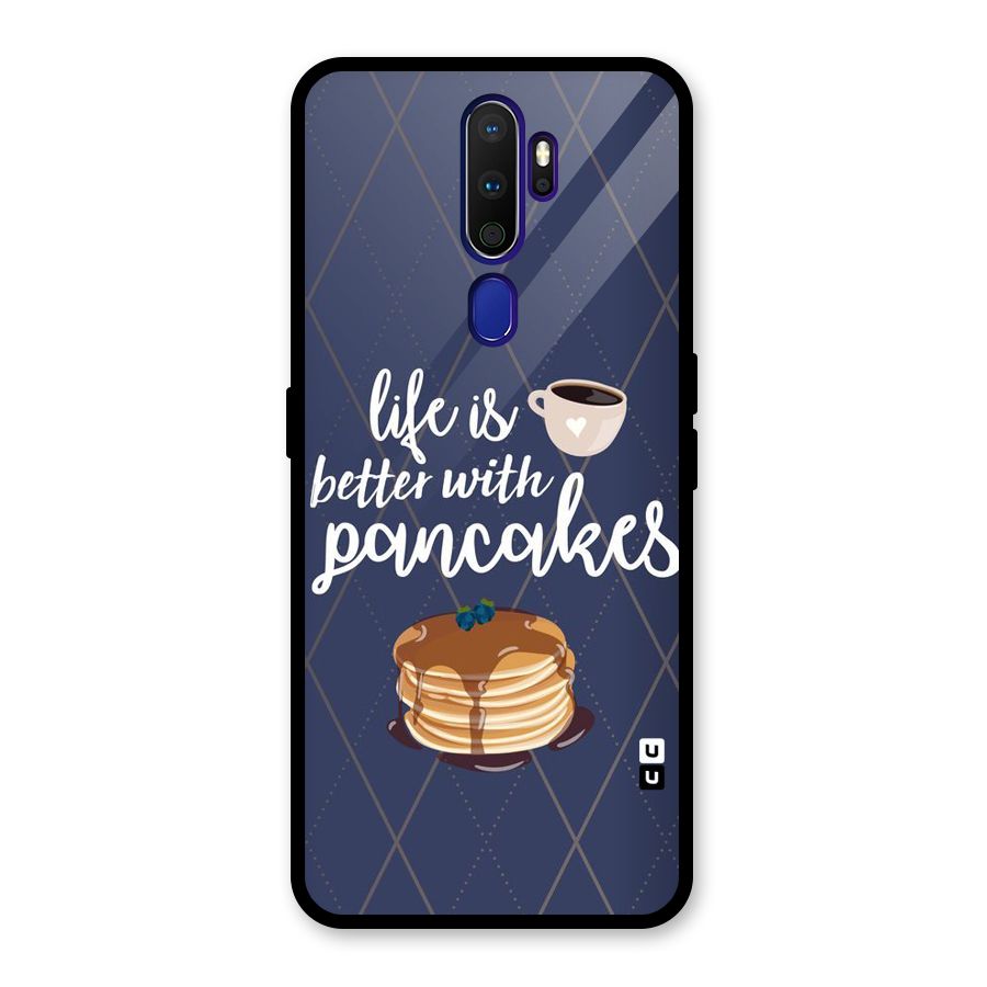 Pancake Life Glass Back Case for Oppo A9 (2020)