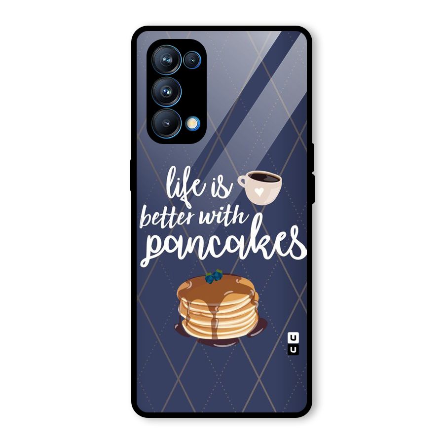 Pancake Life Glass Back Case for Oppo Reno5 Pro 5G