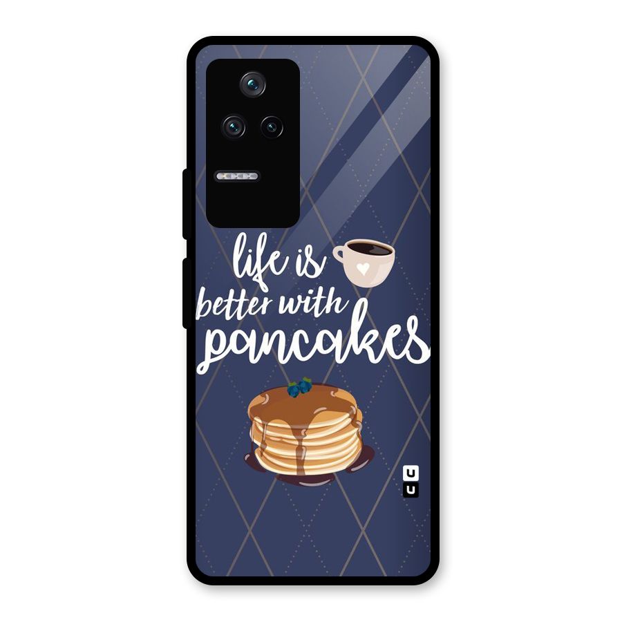 Pancake Life Glass Back Case for Poco F4 5G