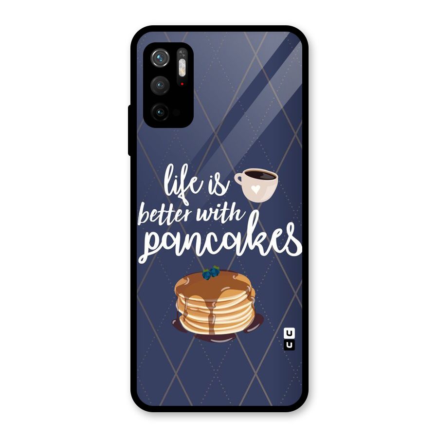 Pancake Life Glass Back Case for Poco M3 Pro 5G