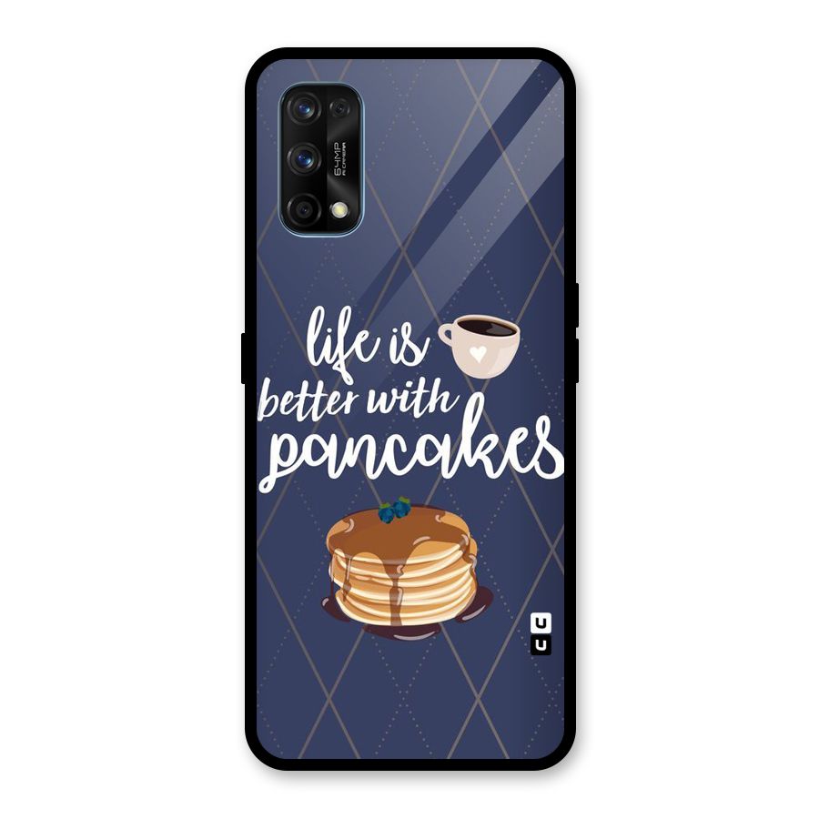 Pancake Life Glass Back Case for Realme 7 Pro