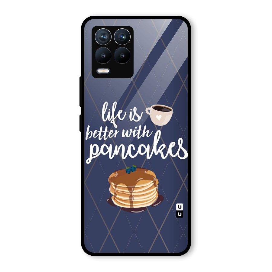 Pancake Life Glass Back Case for Realme 8