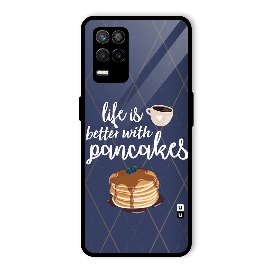 Pancake Life Glass Back Case for Realme 8 5G