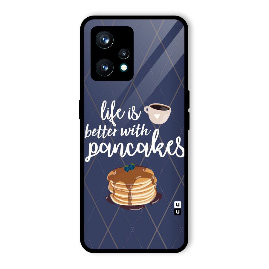 Pancake Life Glass Back Case for Realme 9 Pro Plus 5G