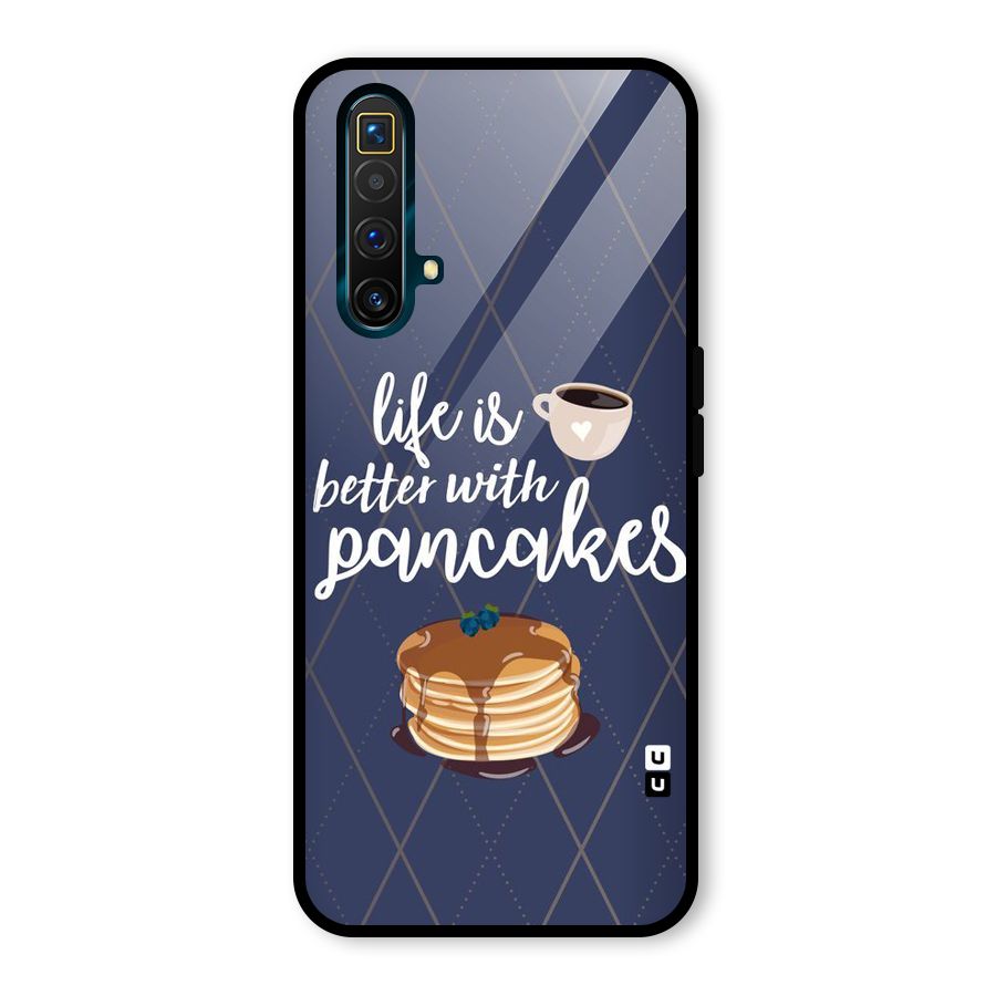 Pancake Life Glass Back Case for Realme X3 SuperZoom