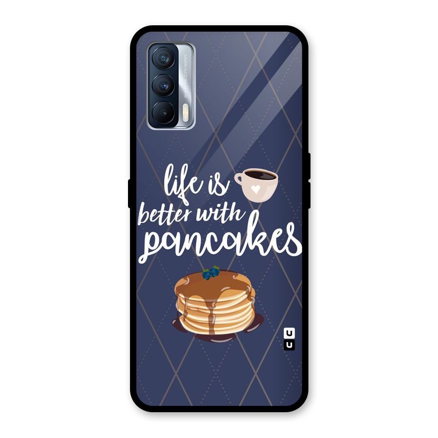 Pancake Life Glass Back Case for Realme X7