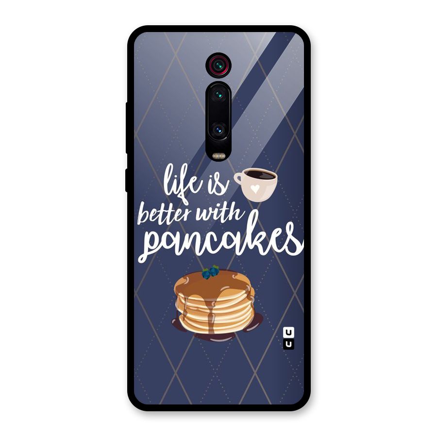 Pancake Life Glass Back Case for Redmi K20