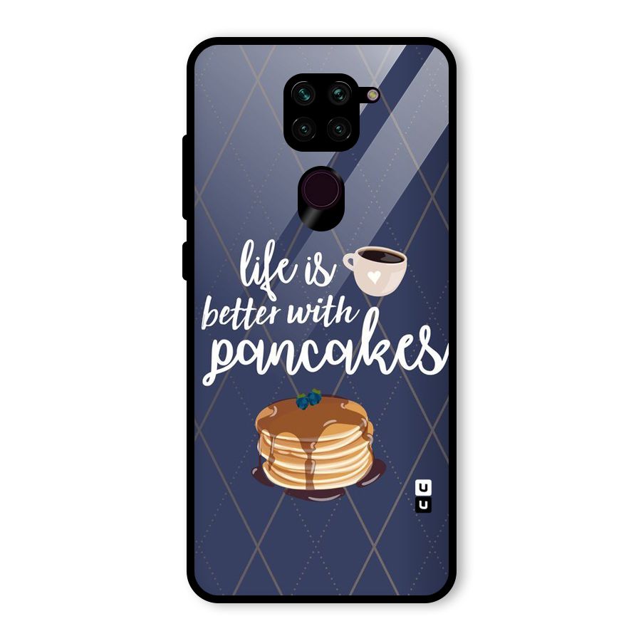 Pancake Life Glass Back Case for Redmi Note 9