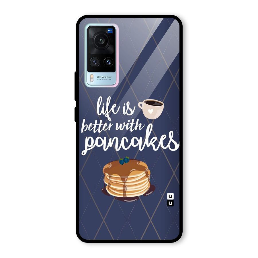 Pancake Life Glass Back Case for Vivo X60