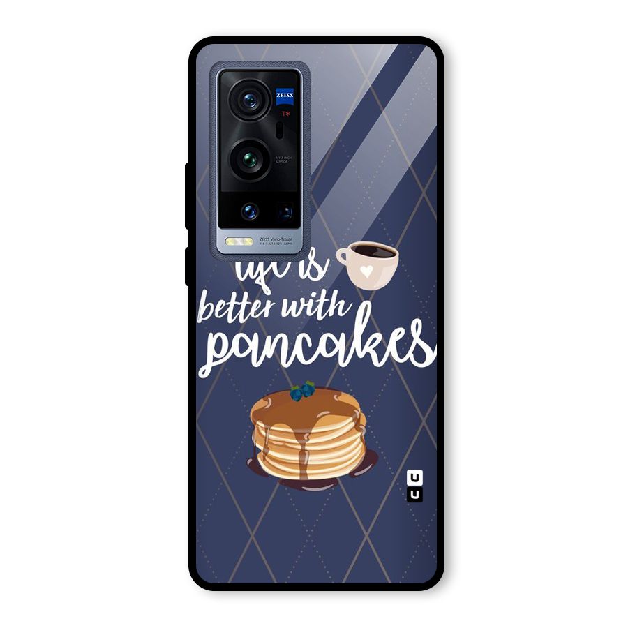 Pancake Life Glass Back Case for Vivo X60 Pro Plus